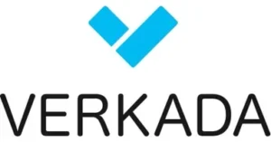 cr=w_382,h_200 Logo with a stylized blue checkmark above the text "Verkada" in black font.